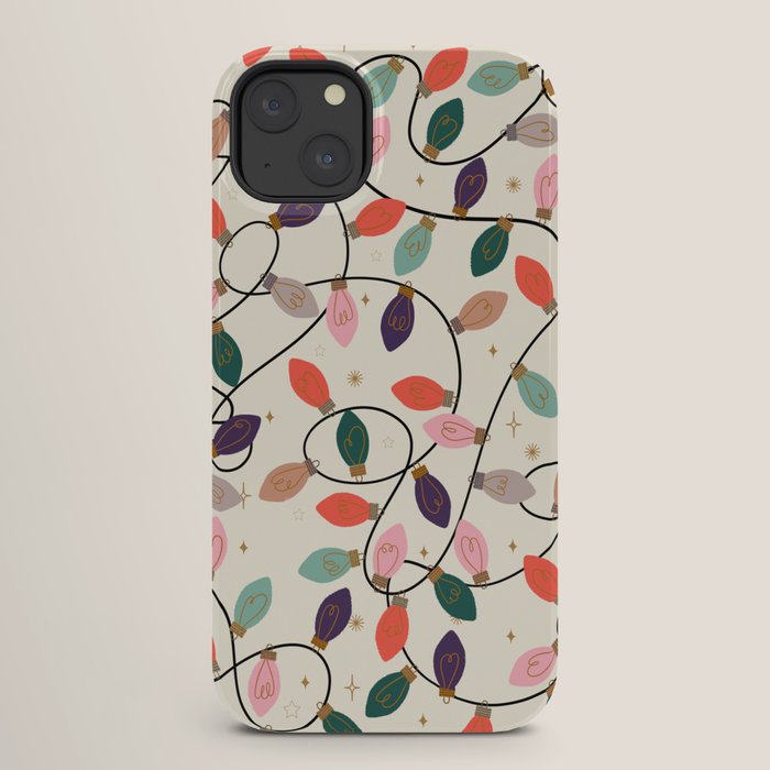 Whimsical Festive String Lights Seamless Pattern iPhone Case Gallery Image 26