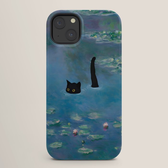 Cat Monet Waterlily iPhone Case Gallery Image 26