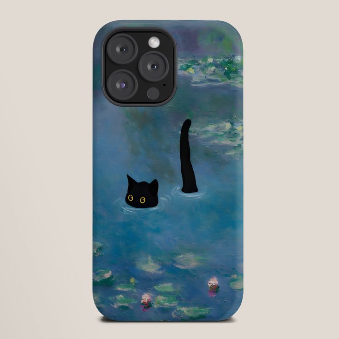 Cat Monet Waterlily iPhone Case Gallery Image 20