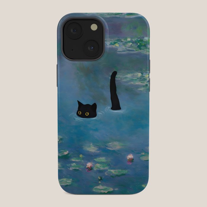 Cat Monet Waterlily iPhone Case Gallery Image 34
