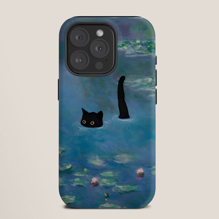 Cat Monet Waterlily iPhone Case Gallery Image 11