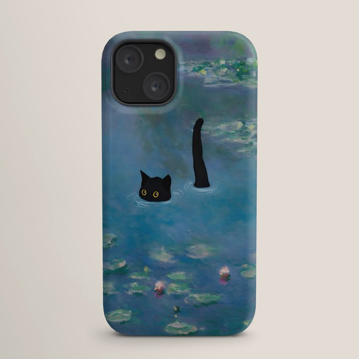 Cat Monet Waterlily iPhone Case Gallery Image 17