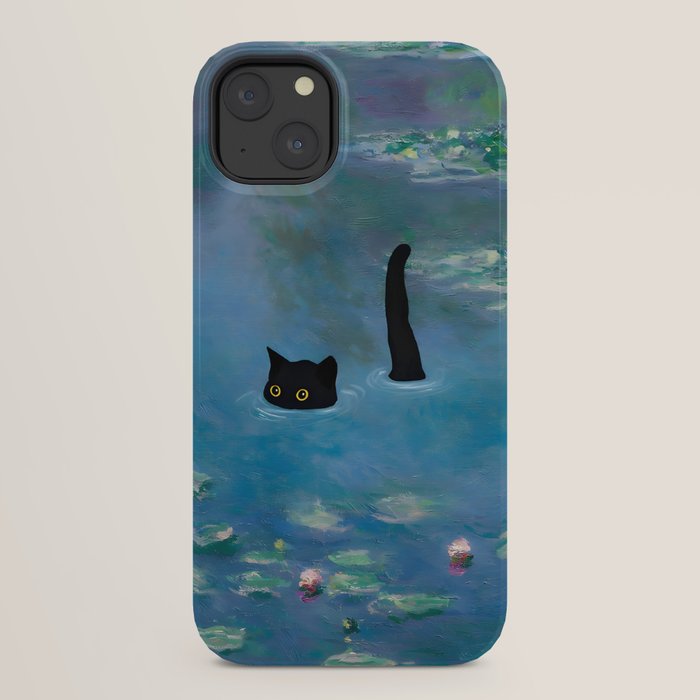 Cat Monet Waterlily iPhone Case Gallery Image 22