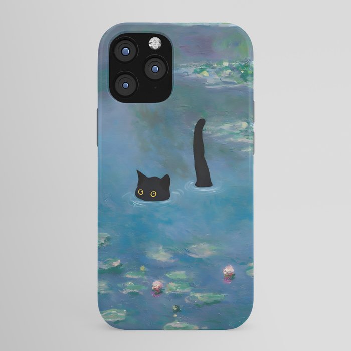 Cat Monet Waterlily iPhone Case Gallery Image 43
