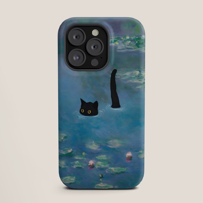 Cat Monet Waterlily iPhone Case Gallery Image 19