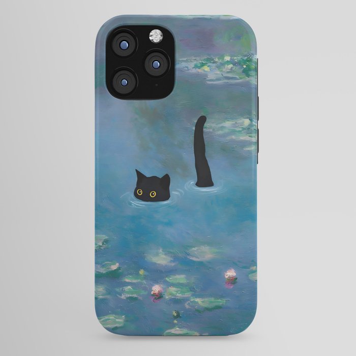 Cat Monet Waterlily iPhone Case Gallery Image 44
