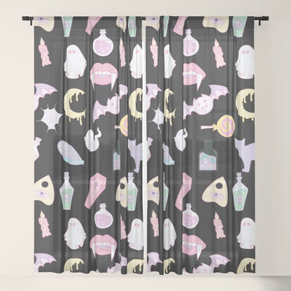 Pastel Goth Window Curtain Gallery Image 17