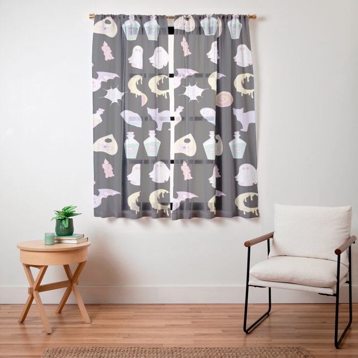 Pastel Goth Window Curtain Gallery Image 19