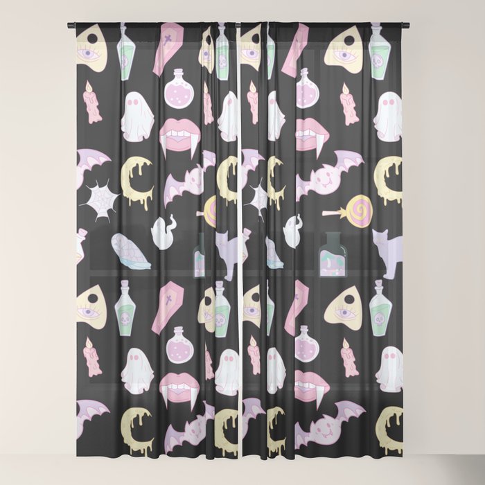 Pastel Goth Window Curtain Gallery Image 18