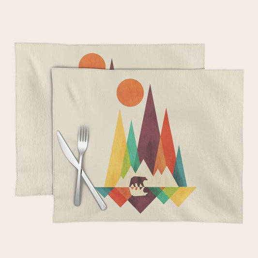 Bear In Whimsical Wild Placemat Gallery Image 1