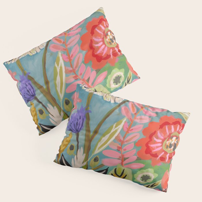 Butterfly Floral Pillow Sham Gallery Image 3