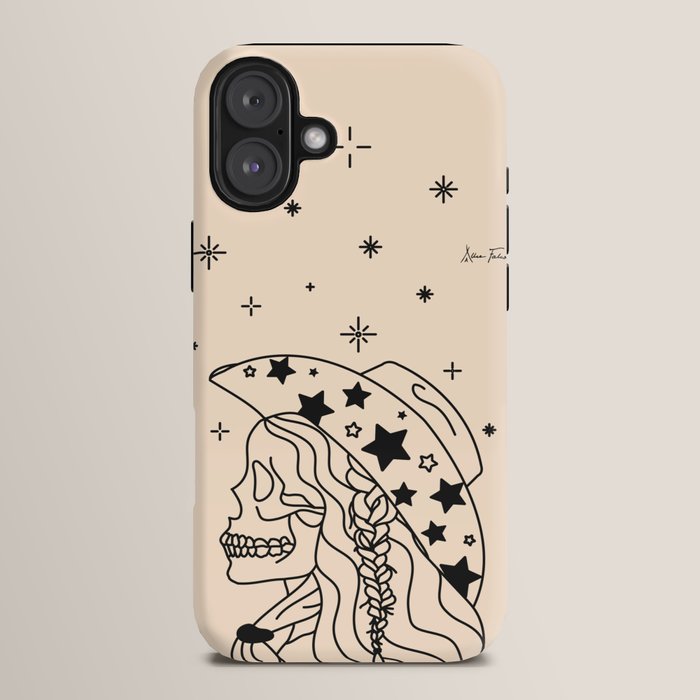 Love or Die Tryinâ - Rhinestone Cowgirl Black & Cream iPhone Case Gallery Image 14