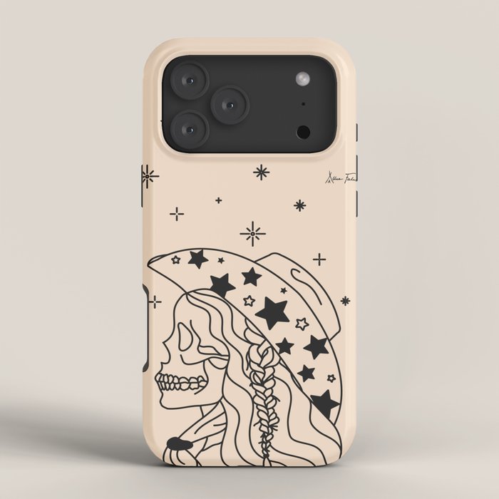 Love or Die Tryinâ - Rhinestone Cowgirl Black & Cream iPhone Case Gallery Image 4