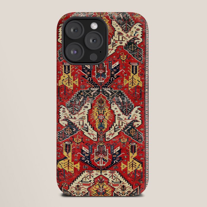 Dragon Sumakh Antique East Caucasus Kuba Rug Print iPhone Case Gallery Image 20