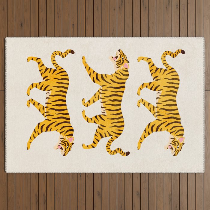 Fierce: Golden Tiger Edition Outdoor Rug Gallery Image 3