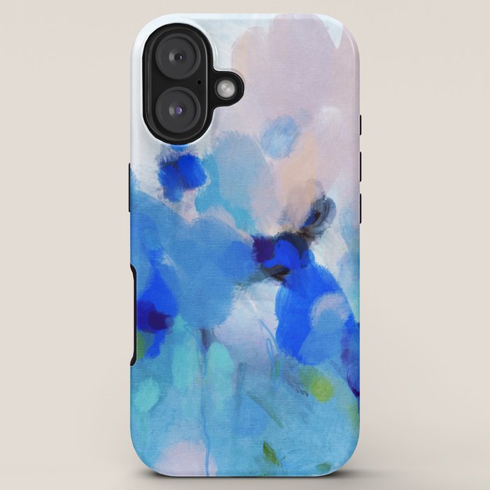 blue summer lilies garden iPhone Case Gallery Image 5