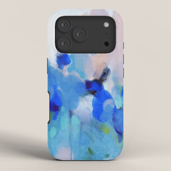 blue summer lilies garden iPhone Case Gallery Image 3
