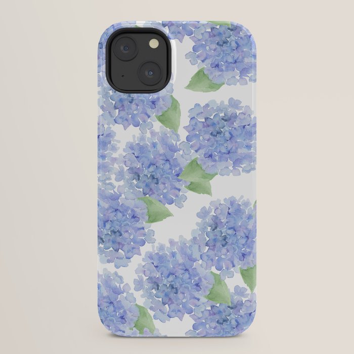 Elegant lavender lilac watercolor hydrangea floral iPhone Case Gallery Image 30