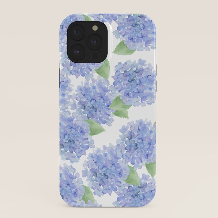 Elegant lavender lilac watercolor hydrangea floral iPhone Case Gallery Image 40