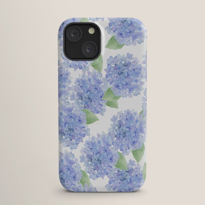Elegant lavender lilac watercolor hydrangea floral iPhone Case Gallery Image 17