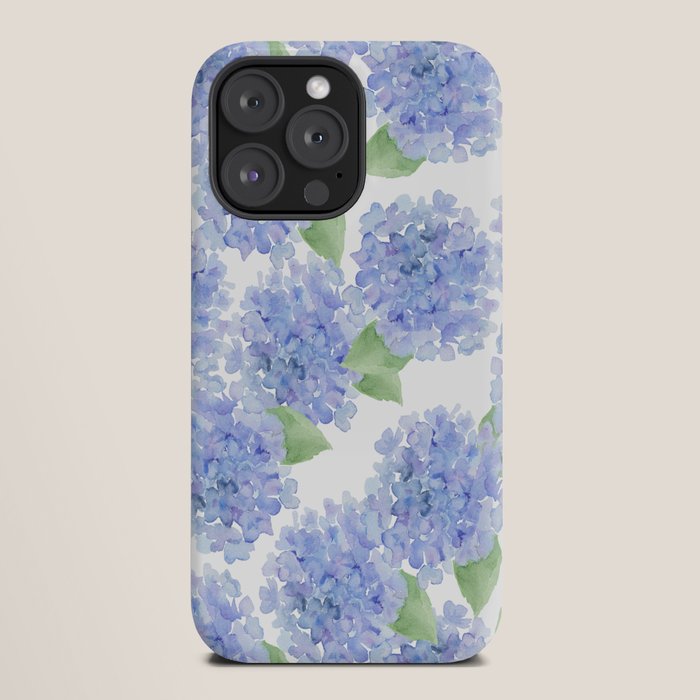 Elegant lavender lilac watercolor hydrangea floral iPhone Case Gallery Image 20