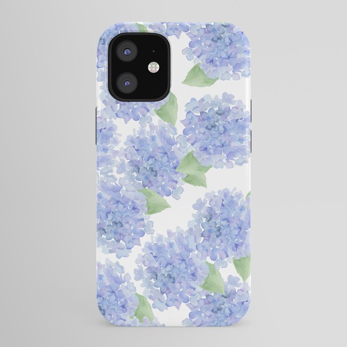 Elegant lavender lilac watercolor hydrangea floral iPhone Case Gallery Image 41