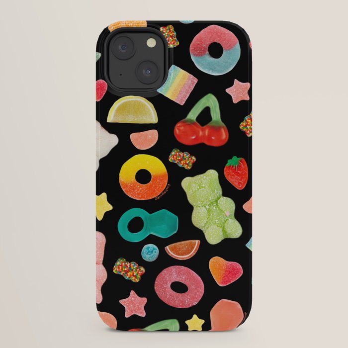 Candy Print in Black iPhone Case Gallery Image 30