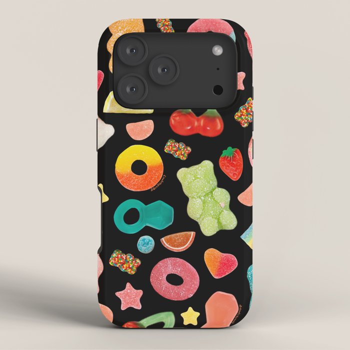 Candy Print in Black iPhone Case Gallery Image 3