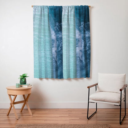 Turquoise Sea Window Curtain Gallery Image 3