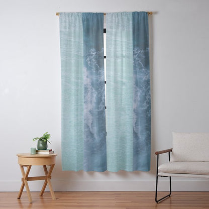 Turquoise Sea Window Curtain Gallery Image 9