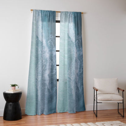Turquoise Sea Window Curtain Gallery Image 14