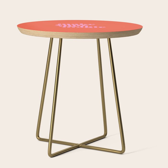 Make Your Own Magic | Pink and Orange Side Table Gallery Image 1