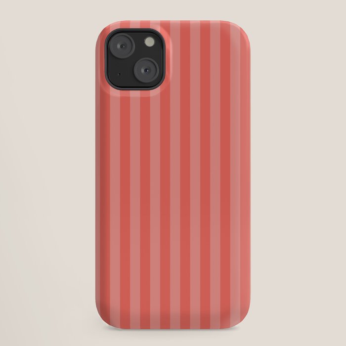 Coral Pink Thin Vertical Stripes iPhone Case Gallery Image 18