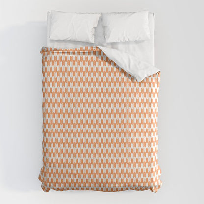 Retro Outdoor Party Orange Duvet Cover Gallery Image 1