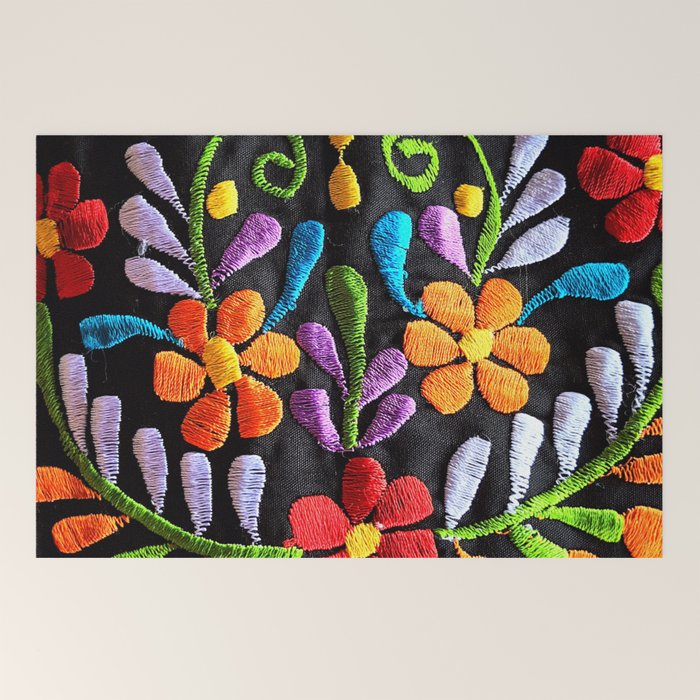 Mexican Flowers Welcome Mat Gallery Image 2