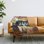 Fall Sunset Throw Blanket Gallery Image 1