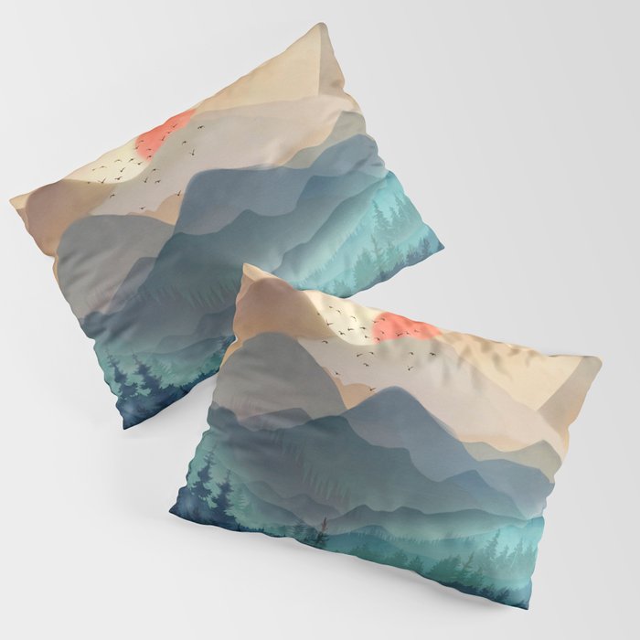 Wilderness Becomes Alive at Night Pillow Sham Gallery Image 3