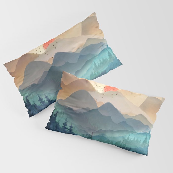 Wilderness Becomes Alive at Night Pillow Sham Gallery Image 2