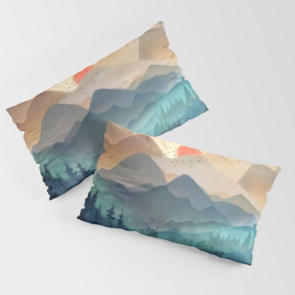 Wilderness Becomes Alive at Night Pillow Sham Gallery Image 2