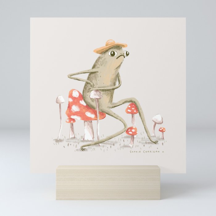 Awkward Toad Mini Art Print Gallery Image 5