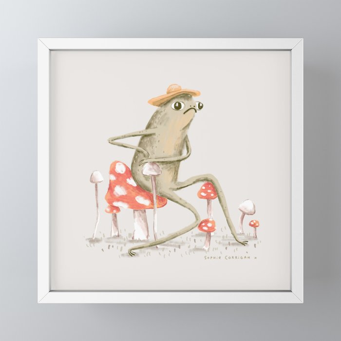 Awkward Toad Mini Art Print Gallery Image 4