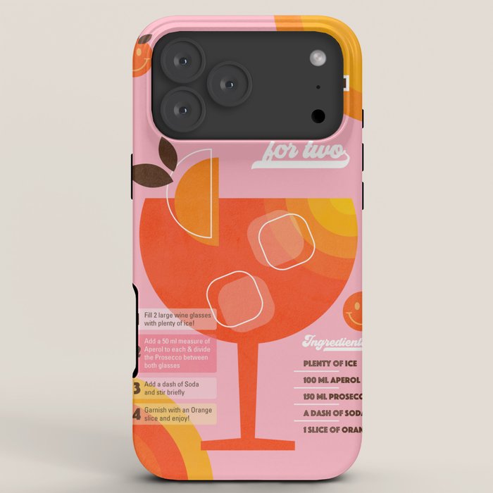 Retro Cocktail Nº1 Aperol Spritz iPhone Case Gallery Image 8