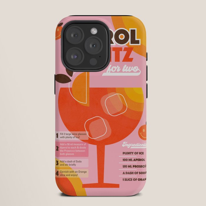 Retro Cocktail Nº1 Aperol Spritz iPhone Case Gallery Image 11
