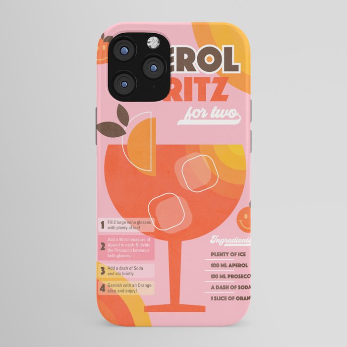 Retro Cocktail Nº1 Aperol Spritz iPhone Case Gallery Image 43