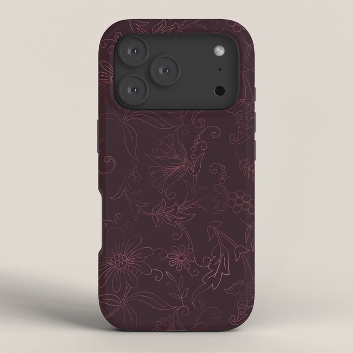 Agate Burgundy Pattern Design iPhone Case Gallery Image 3