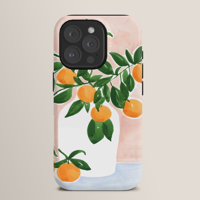 Orange Tree Branch in a Vase iPhone Case Gallery Image 15