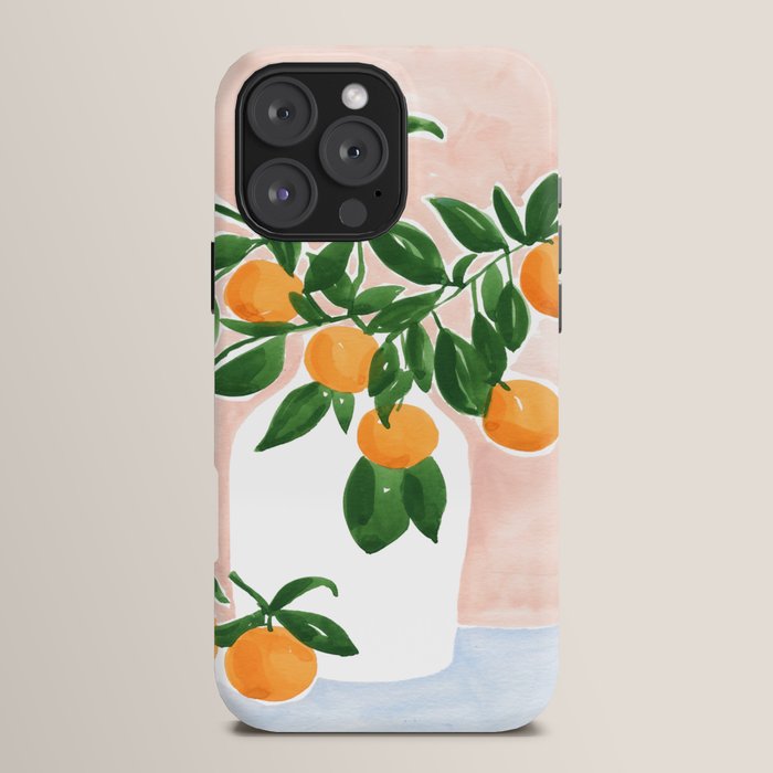 Orange Tree Branch in a Vase iPhone Case Gallery Image 16
