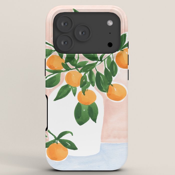 Orange Tree Branch in a Vase iPhone Case Gallery Image 7