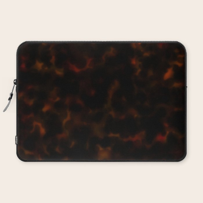 Dark Tortoiseshell Turtle Pattern Laptop Sleeve Gallery Image 2