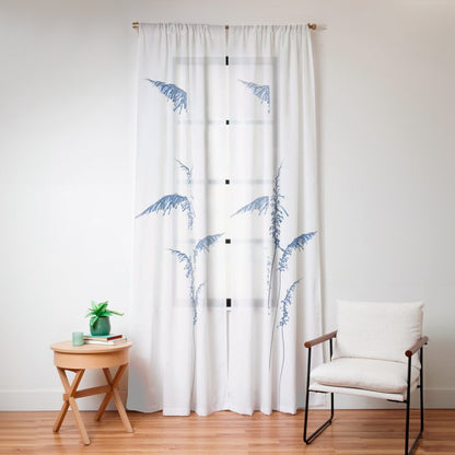 Blue flowers 2 Window Curtain Gallery Image 12